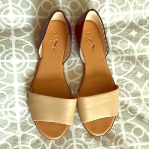 JCrew open-toe flats